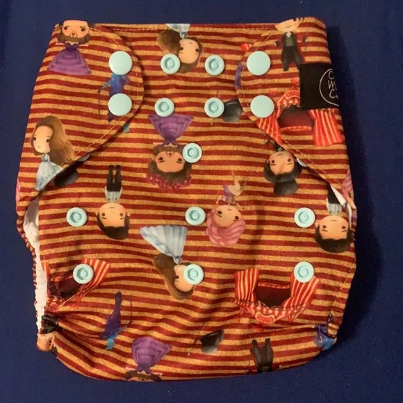 BRAND NEW One Size Cloth Pocket Diaper w/ AWJ! The Greatest Showman Baby Diaper - Picture 2 of 6